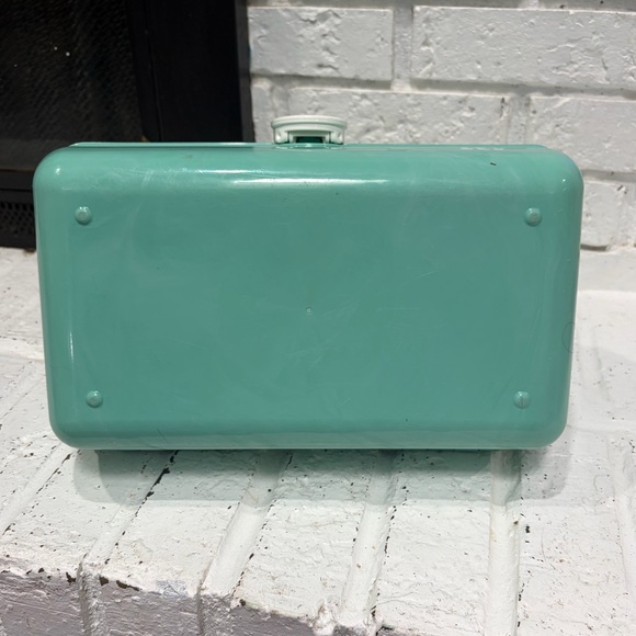 Vintage Caboodles Teal Craft Organizer Box - Picture 5 of 5